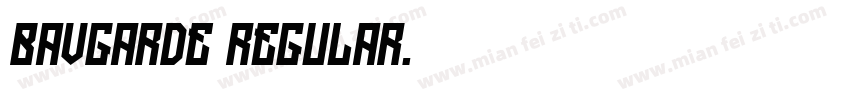 BAVGarde Regular字体转换